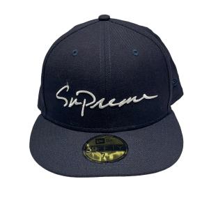 シュプリーム SUPREME Classic Script NEW ERA G2707212018 ネイビー サイズ：7 1／4｜kindal