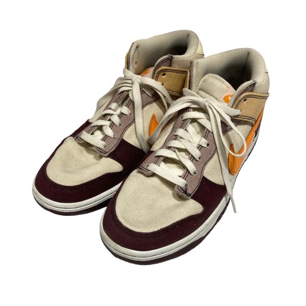 ナイキ NIKE Dunk Mid Coconut Milk DV0830-101 ベージュ×オレン...