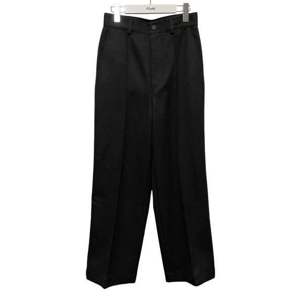 【値下げ】Edition ピンタック セミワイドスラックス 34-04-44-04003 ブラック ...