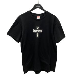シュプリーム Supreme Cross Box Logo Tee 半袖Tシャツ ブラック サイズ：M