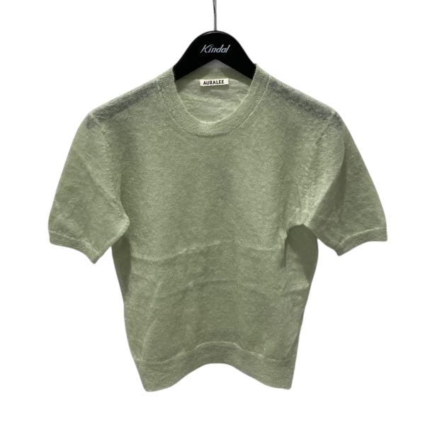 オーラリー AURALEE KID MOHAIR SHEER KNIT TEE 半袖ニット A24S...