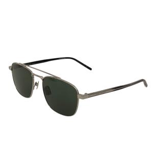 Saint Laurent Paris サングラス シルバー×ブラック サイズ：56□18-145 (EC)