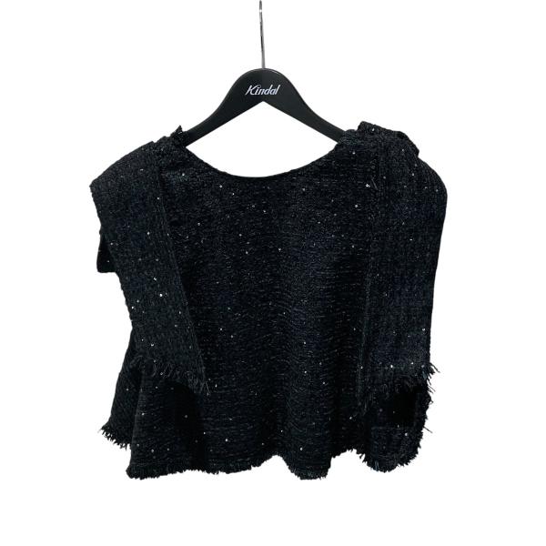 ジプソフィア Gypsohila Twinkle Tops BlackNavy ノースリーブブラウス...