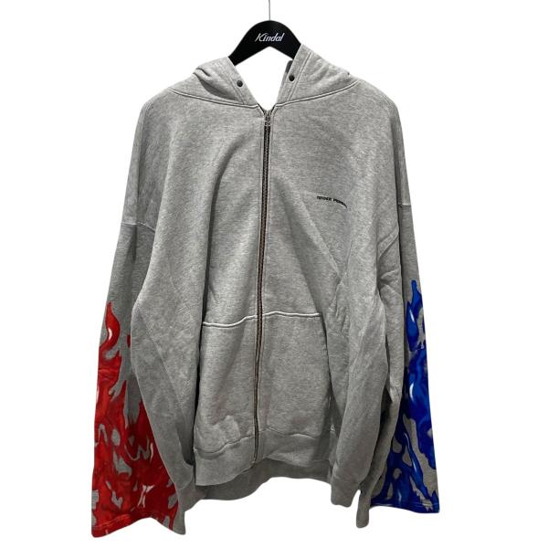 テンダーパーソン TENDER PERSON Flame Pettern Zipup Hoodie ...