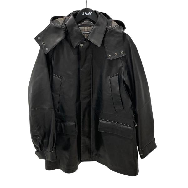 マーティーアンドサンズ MAATEE＆SONS SHEEP LEATHER HALF COAT レザ...