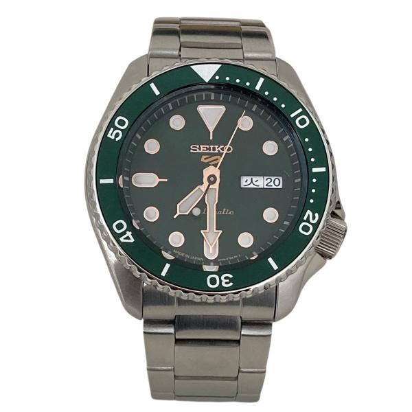 セイコー SEIKO 腕時計 4R36-07G0 シルバー×グリーン