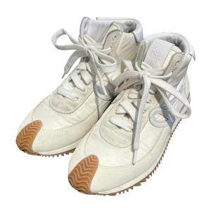 LOEWE FLOW RUNNER HI ハイカットスニーカー 590222 ホワイト サイズ：35(約22cm) (神戸店)
