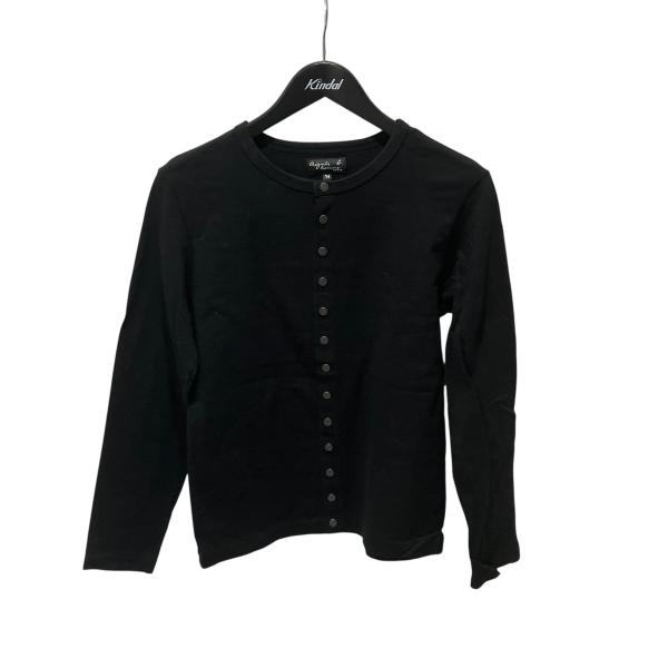 アニエスベー agnes b カーディガンプレッション E259J000-E19 ブラック サイズ：...