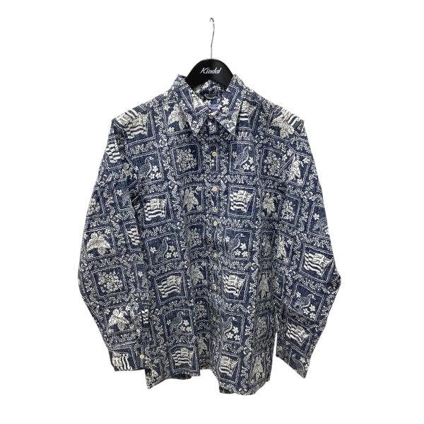 レインスプーナー reyn spooner 90S ダイアモンドヘッドタグ バンダナ柄 長袖アロハシ...