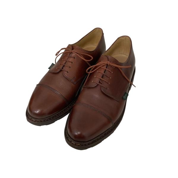パラブーツ PARABOOT AZAY レザーシューズ ブラウン サイズ：7 1/2(25.5~26...