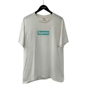 シュプリーム×ティファニー Supreme×Tiffany ＆ Co． 21AW Box Logo Tee Tシャツ ホワイト×ブルー サイズ：M