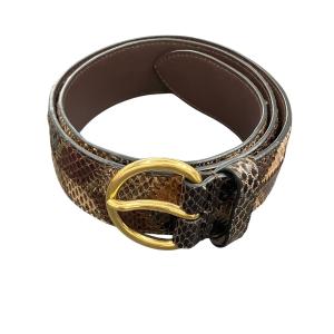 ミュウミュウ MIU MIU Python Belt ベルト 5CC489 ブラウン