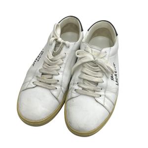 Saint Laurent Paris ローカットスニーカー 610685 ホワイト サイズ：40 (EC)