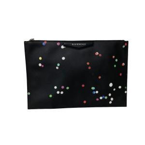 ジバンシィ GIVENCHY コンフェッティ プリント ポーチ クラッチバッグ bk9826 ブラック