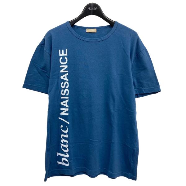 【値下げ】NAISSANCE 「PHOTO TEE(BACK)」プリントTシャツ ブルー サイズ：L...