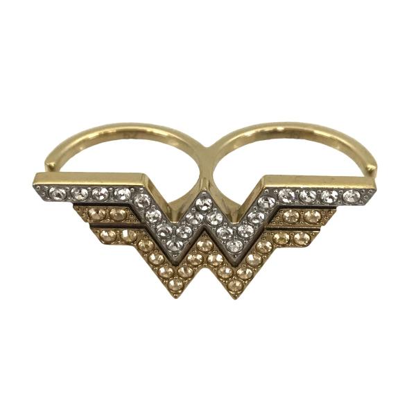 【値下げ】SWAROVSKI FIT WONDER WOMAN 2連リング ゴールド サイズ：13号...