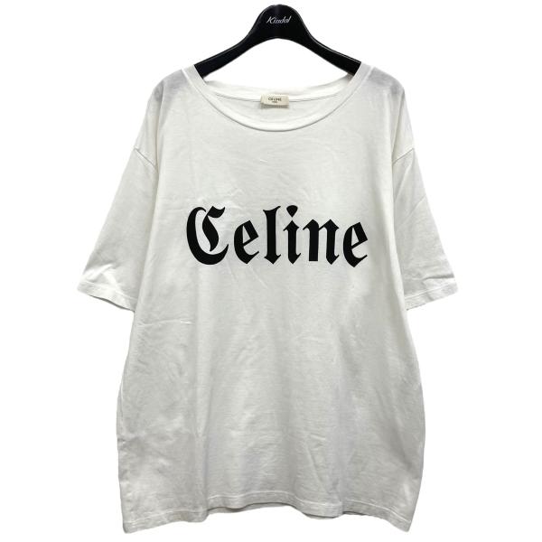 セリーヌ CELINE ゴシックロゴTシャツ ホワイト サイズ：S