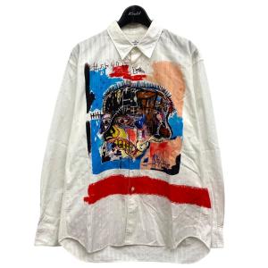 コムデギャルソンシャツ COMME des GARCONS SHIRT バスキアプリントシャツ ホワ...