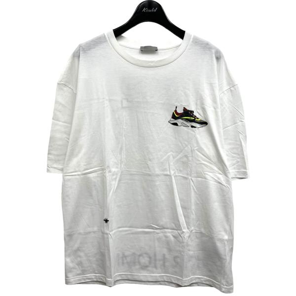 ディオールオム Dior Homme B22スニーカープリントTシャツ ホワイト サイズ：L