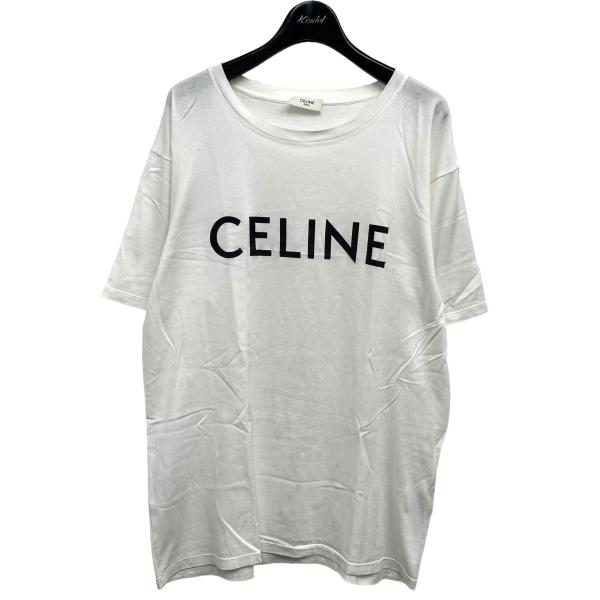 セリーヌ CELINE CELINE ルーズ Tシャツ ／ コットンジャージー ホワイト サイズ：S