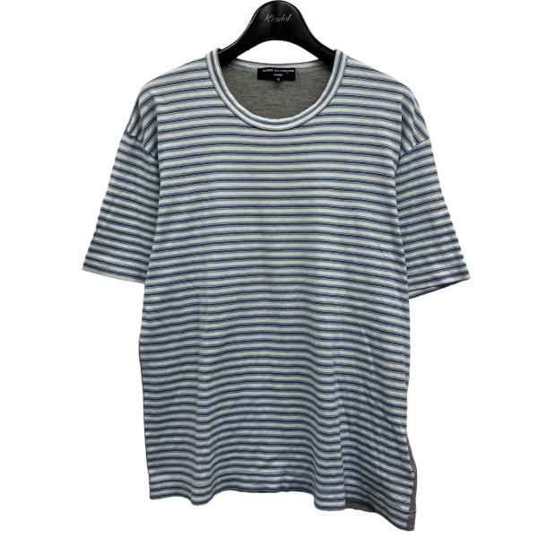 コムデギャルソンオム COMME des GARCONS HOMME ボーダーTシャツ ホワイト×ブ...