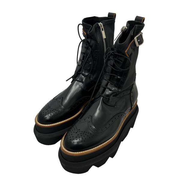 サカイ sacai Wingtip Engineer Sock Boots ブーツ ブラック サイズ...