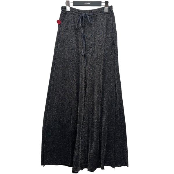 シンヤコヅカ SHINYA KOZUKA HOME PANTALON ラメワイドパンツ ブラック サ...