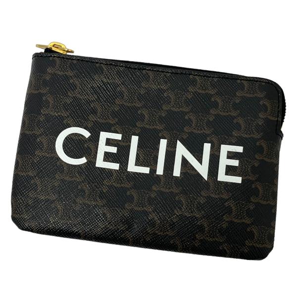 セリーヌ CELINE トリオンフキャンバス コインケース ブラウン