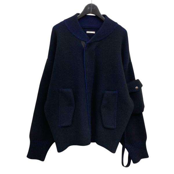 【値下げ】Tamme A1 KNIT DECK JACKET ニットジャケット ブラック サイズ：2...