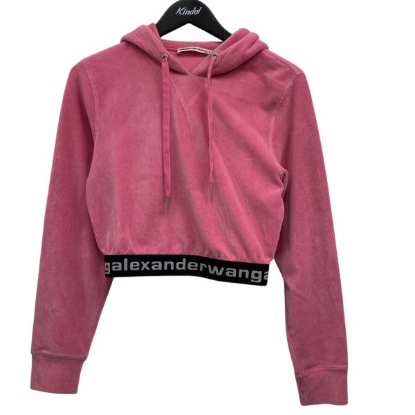 【値下げ】T by ALEXANDER WANG クロップドパーカー ピンク サイズ：XS (渋谷神...