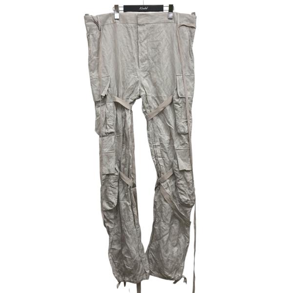 【値下げ】ANN DEMEULEMEESTER KAT CARGO ボンテージカーゴパンツ ホワイト...