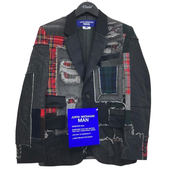 【値下げ】CDG JUNYA WATANABE MAN パッチワークテーラードジャケット ブラック ...