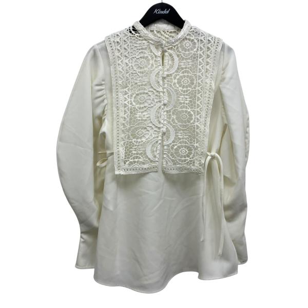 アメリ AMERI CHEMICAL LACE VEST WITH BLOUSE レースベスト付ブラ...