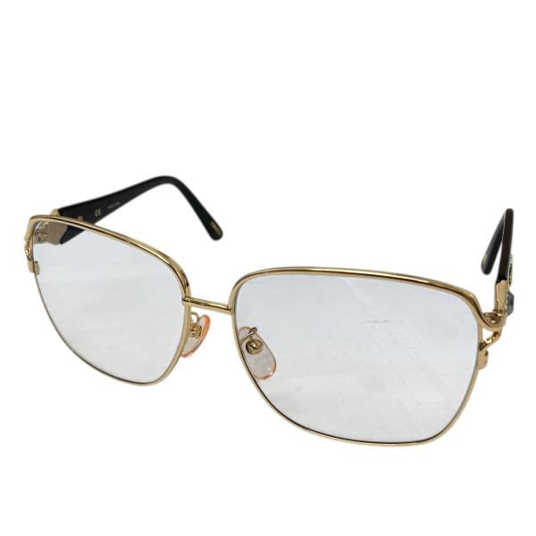 【値下げ】CHOPARD 眼鏡 ブラック×ゴールド サイズ：60/14 (渋谷神南店)