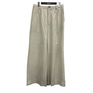 【値下げ】MASU 25AW TUCKED WIDE TROUSERS スラックス ベージュ サイズ：46 (渋谷神南店)