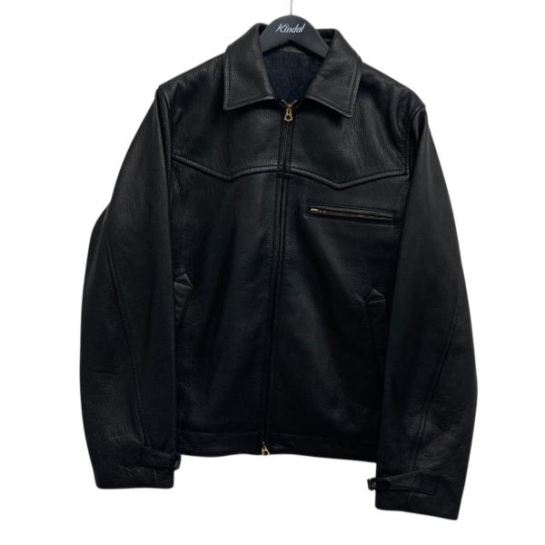 【値下げ】MAATEE＆SONS DEAR LEATHER JK レザージャケット ブラック サイズ...