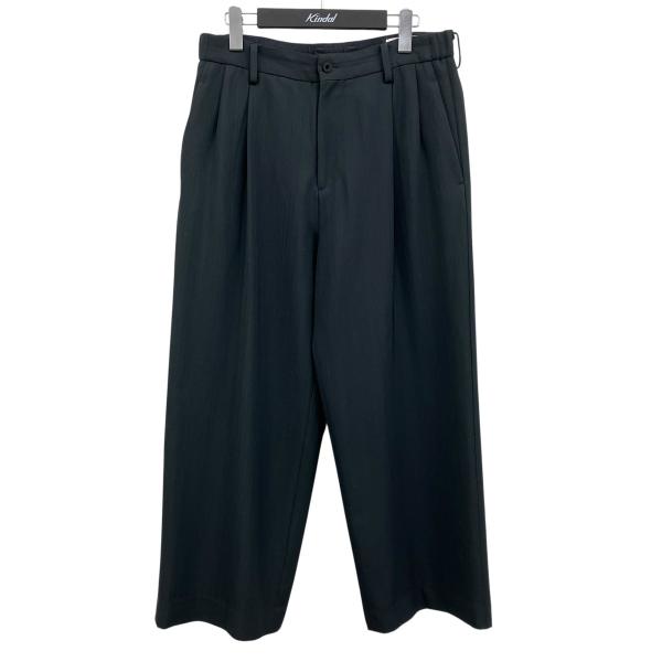 イレニサ IRENISA ツータックワイドトラウザーズ チャコールグレー サイズ：3