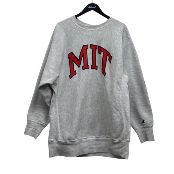 【値下げ】Champion REVERSE WEAVE プリントスウェット グレー×レッド サイズ：...