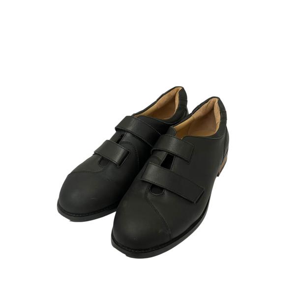 【値下げ】abelia edoward goucha BB SHOES ベルクロレザーシューズ ブラ...