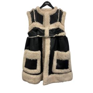 サカイ sacai シアリングボアベスト ブラック サイズ：1