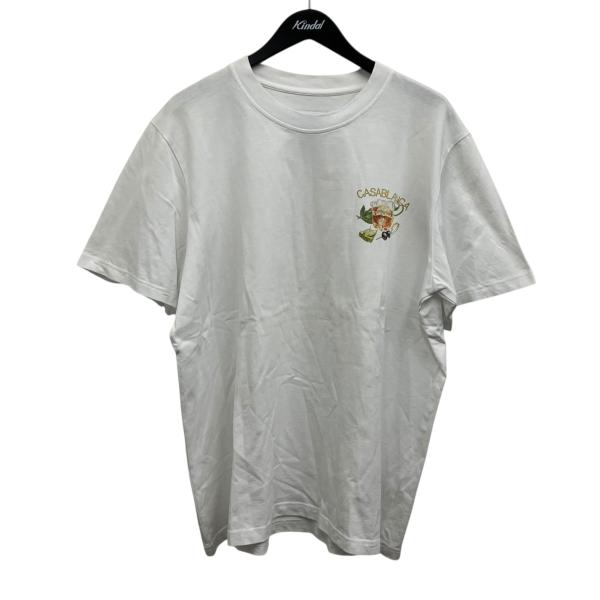 カサブランカ CASABLANCA CASA CLUB T-SHIRT プリントTシャツ ホワイト ...
