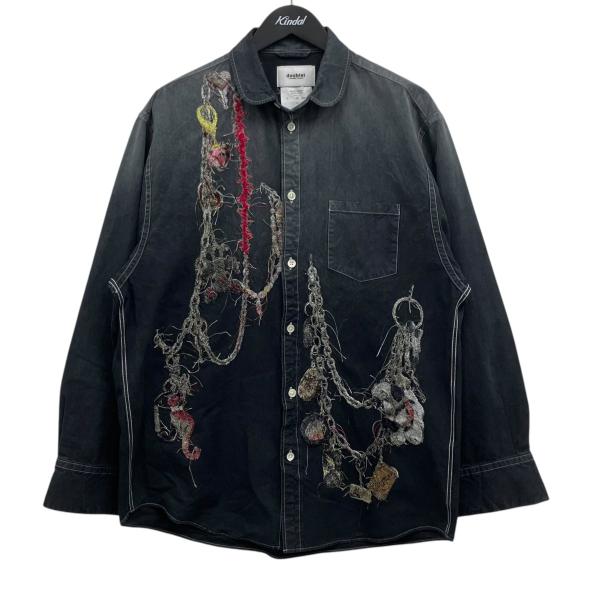 【値下げ】doublet EMBROIDERED CHAIN SHIRT エンブロイダリーチェーンシ...