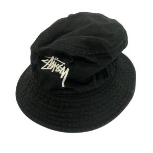 ステューシー stussy バケットハット ブラック サイズ：S/M