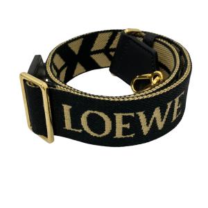 LOEWE ショルダーストラップ カーキ×ブラック サイズ：- (EC)