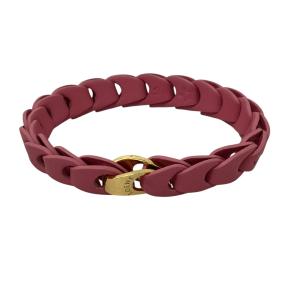 ロエベ LOEWE レザーバングル ピンク サイズ：-