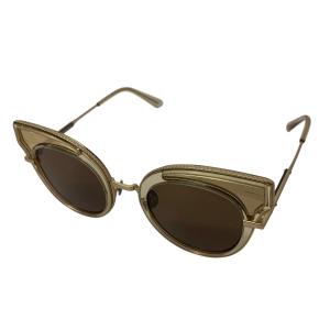ボッテガヴェネタ BOTTEGA VENETA サングラス カーキ×ゴールド サイズ：49/23-140
