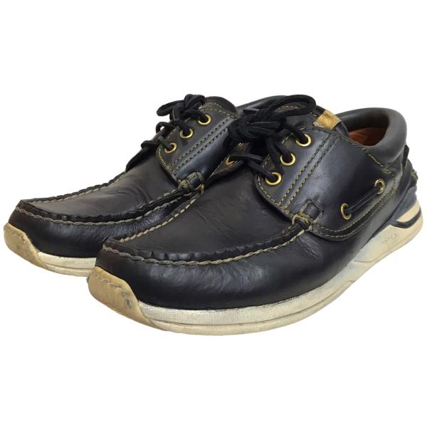 【値下げ】VISVIM デッキシューズ ブラック サイズ：US 9 (EC)