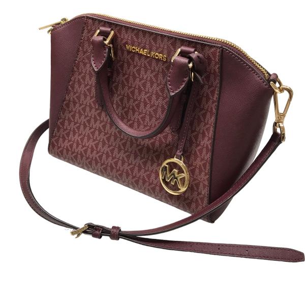 【値下げ】MICHAEL KORS 2WAYショルダーバッグ レッド (EC)