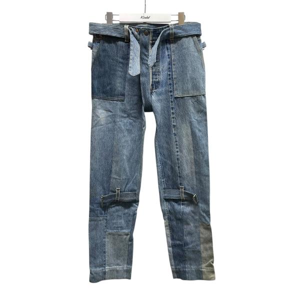 アンユーズド UNUSED REMAKE BONDAGE DENIM PANT デニムパンツ UW0...