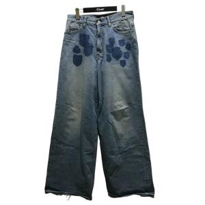 エムエーエスユー MASU 【BOYS EMBLEM BAGGY JEANS】 エンブレムバギーデニムパンツ B25K6PT003 インディゴ サイズ